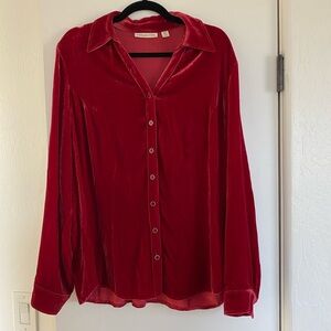 Coldwater Creek Velvet shirt, size 1X